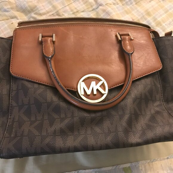 Michael Kors Hudson Large Satchel Brown, Pre-owned, good condition - Picture 1 of 5